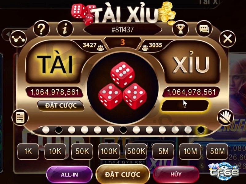 Cửa cược tài xỉu - Cược tổng