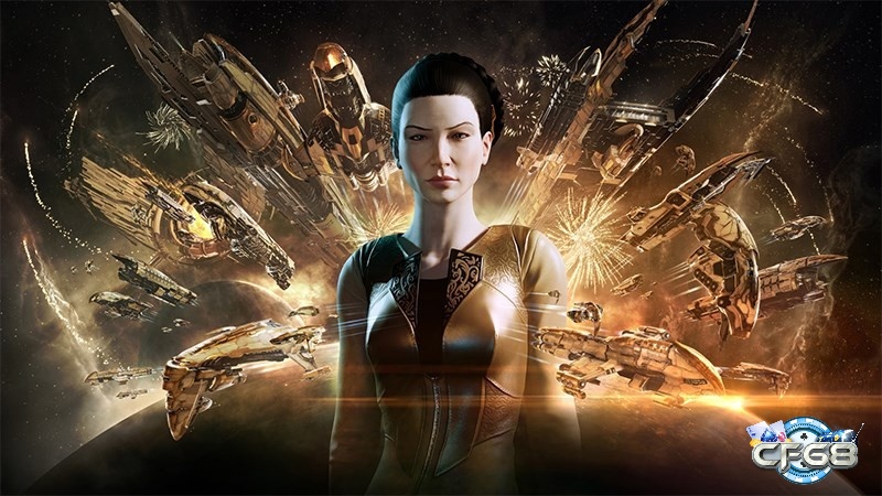 Chủng tộc Amarr Empire nổi bật với việc sử dụng vũ khí laser
