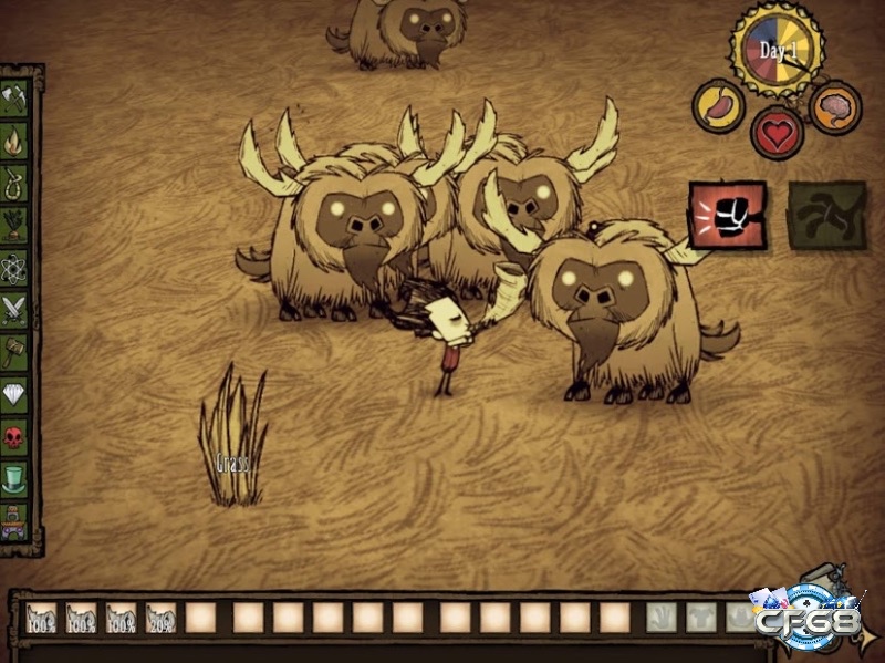 Don’t Starve sở hữu phong cách nghệ thuật độc đáo và lối chơi sinh tồn đòi hỏi tính toán cao.