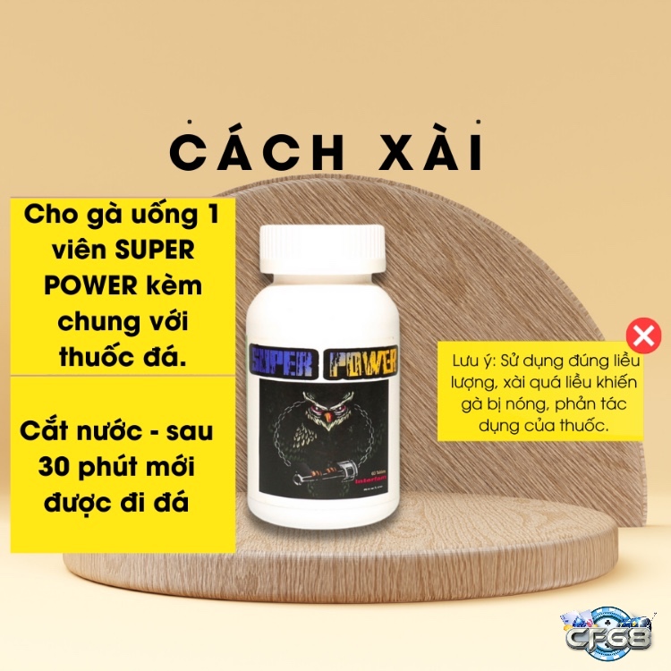 Super Power là loại thuốc tăng bo mạnh cho gà đá chuyên nghiệp