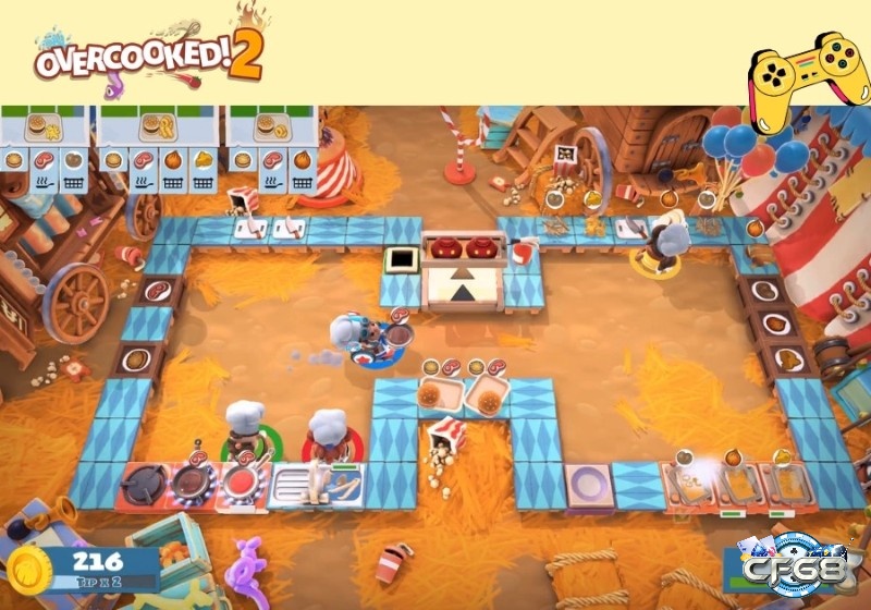 Căn bếp hỗn loạn đầy tiếng cười trong Overcooked! 2