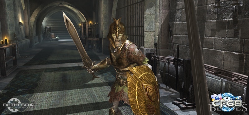 The Elder Scrolls Blades cho phép người chơi khám phá dungeon, chiến đấu và xây dựng thị trấn với đồ họa 3D ấn tượng