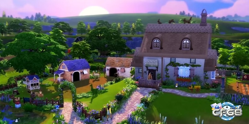 The Sims 4 nổi tiếng với lối chơi mô phỏng chân thực và khả năng xây dựng nhà cửa đa dạng