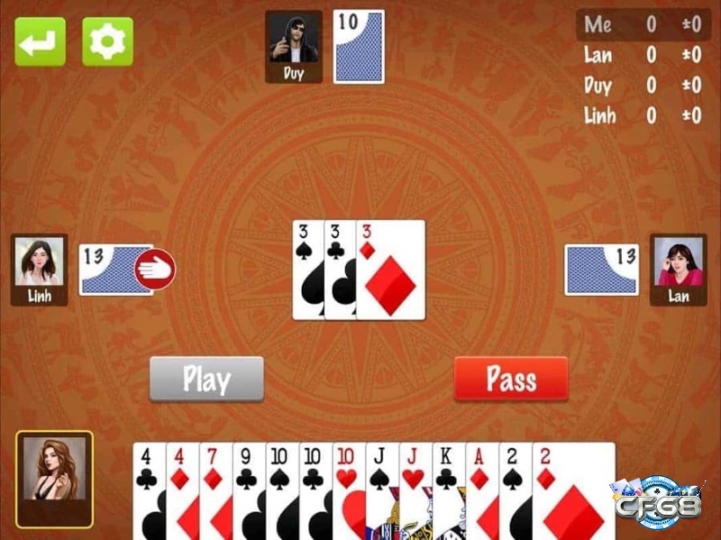 Không chú ý đến bài đối thủ sẽ khiến bạn dễ rơi vào thế bị động trong cách đánh bài tiến lên miền Trung.