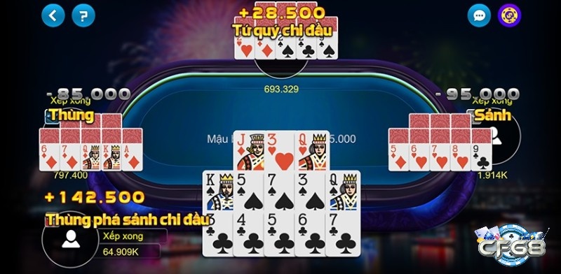 Các cổng game uy tín khác cũng mang đến nhiều lựa chọn hấp dẫn trong top game Mậu Binh hay nhất.