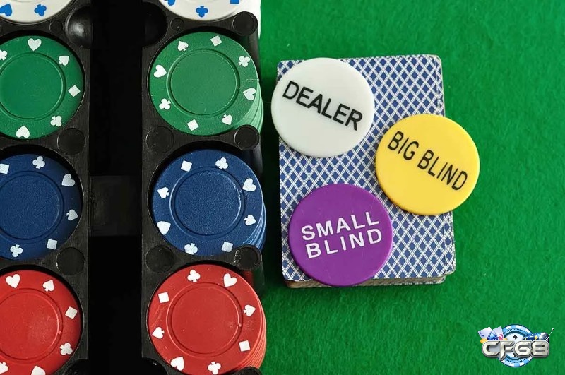 Dealer, Small Blind và Big Blind trong Poker Omaha.