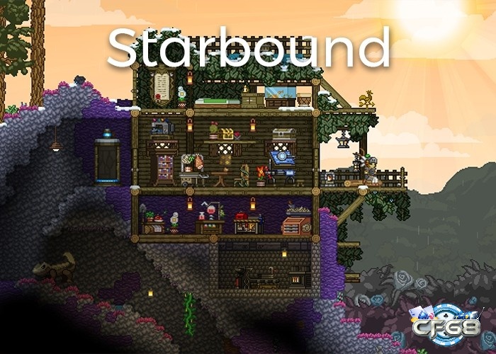 Starbound nổi bật với bối cảnh vũ trụ 2D và sự tự do khám phá đa dạng