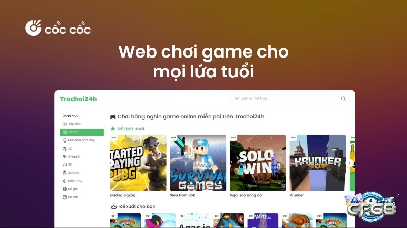 Đa phần web chơi game miễn phí, nhưng một số trang có gói premium để tăng trải nghiệm