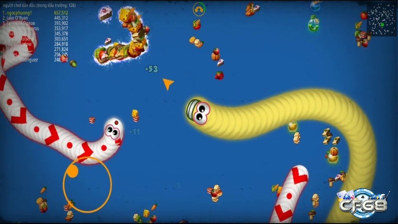 Sử dụng boost hợp lý là kỹ năng quan trọng giúp bạn vượt qua mọi thử thách trong game con rắn Wormate io.