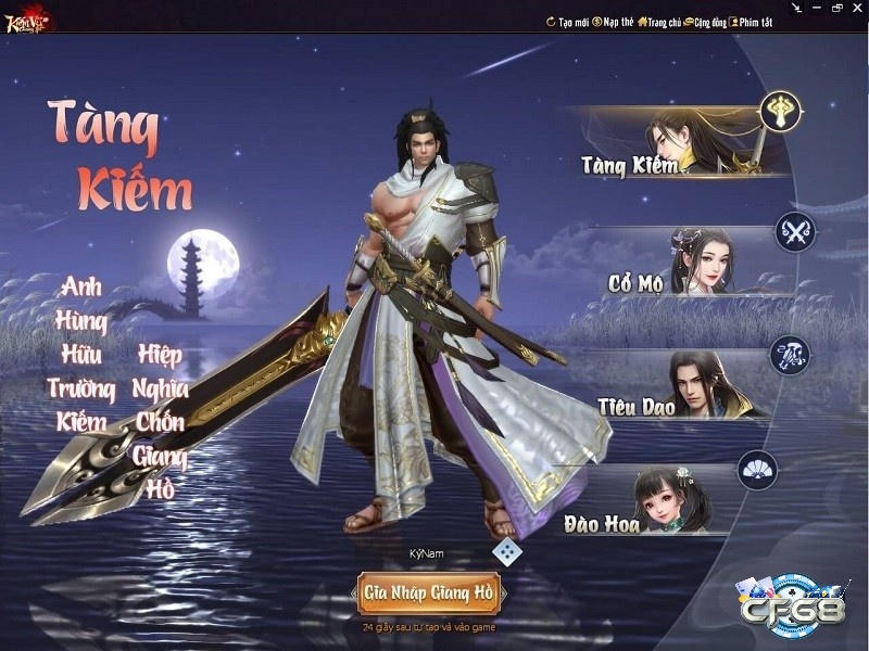 Trải nghiệm gameplay phong phú và cộng đồng đông đảo cùng Kiếm Vũ Giang Hồ 3D