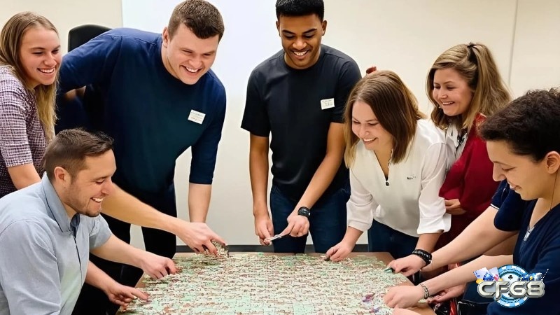 Ghép hình theo mẫu đặc biệt hợp với các chương trình xây dựng văn hóa doanh nghiệp và gắn kết tập thể