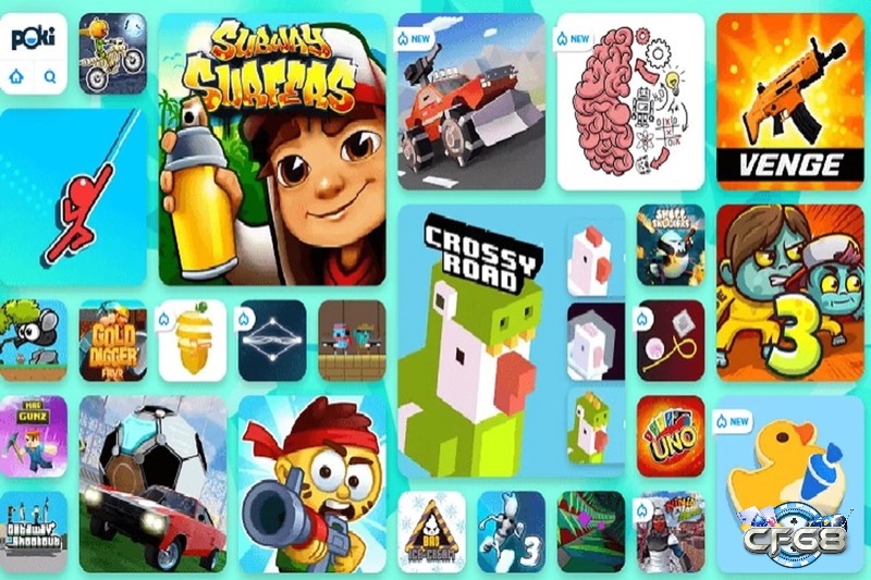 Người chơi tận hưởng game HTML5 trực tiếp trên trình duyệt, nhanh chóng và không cần cài đặt qua Poki, GameVui, Y8.com