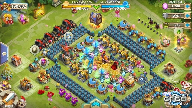 Castle Clash mang màu fantasy vui mắt, nhiều tướng mạnh và chế độ đa dạng