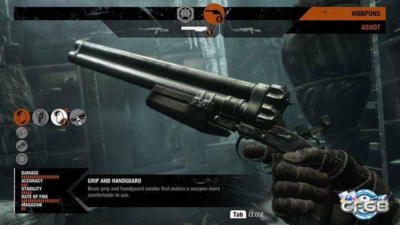 Các vũ khí trong game Metro Exodus được thiết kế đa dạng mang đến trải nghiệm bắn súng chân thực