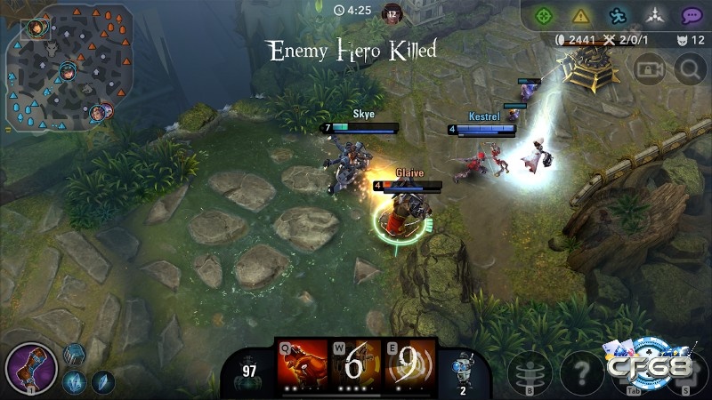 Vainglory đòi hỏi kỹ năng cao và đồ họa chuẩn mực trên mobile