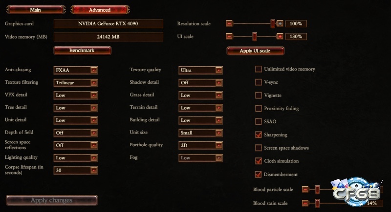 Tùy chỉnh đồ họa hợp lý giúp tối ưu hiệu năng và giữ hình ảnh đẹp mắt trong game.