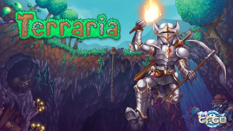 Terraria được yêu thích bởi lối chơi khám phá tự do và khả năng sáng tạo vô tận trong thế giới 2D đầy màu sắc