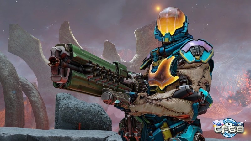 Các vũ khí trong game Quake Champions được xây dựng đa dạng mang phong cách FPS đẹp mắt