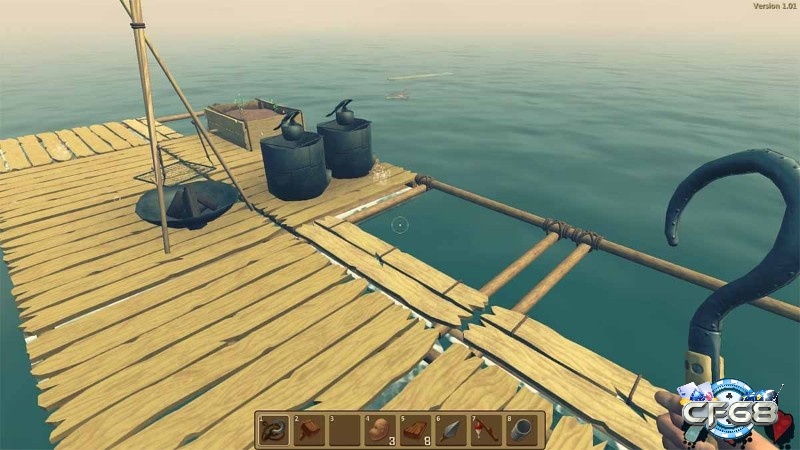 Raft cuốn hút nhờ phong cách sinh tồn trên biển với đồ họa tươi sáng, dễ làm quen nhưng vẫn giữ được độ thử thách cần thiết