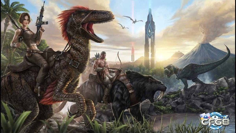 Ark: Survival Evolved nổi bật nhờ thế giới rộng lớn, nhiều loài sinh vật và khả năng xây dựng căn cứ ấn tượng