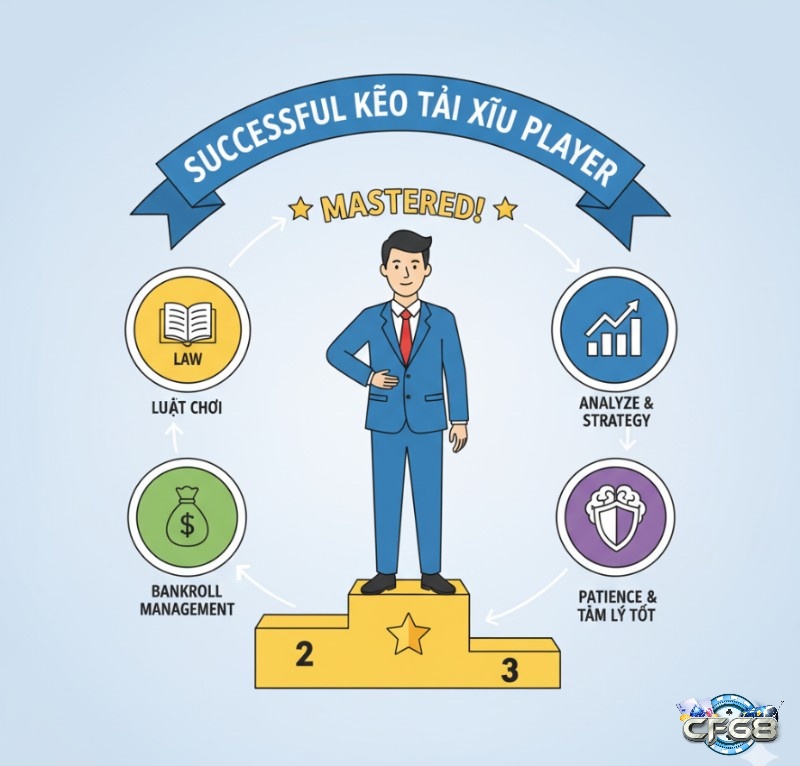 Người chơi ""kèo tài xỉu"" thành công kết hợp kiến thức, chiến thuật, quản lý vốn và tâm lý vững vàng