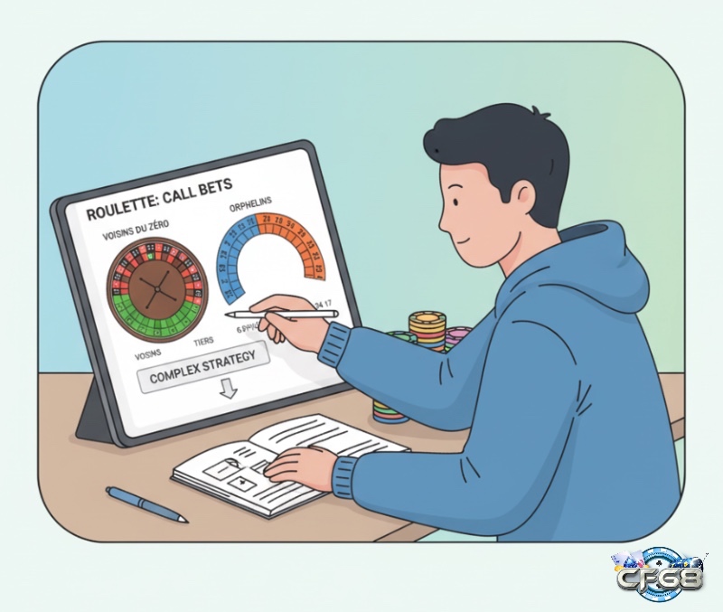 Người chơi Roulette tìm hiểu các biến thể Neighbors Bet phổ biến như Voisins, Tiers và Orphelins