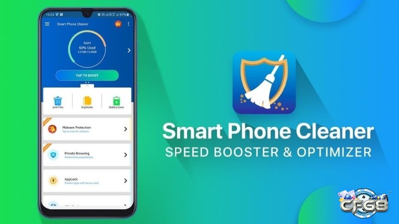 Smartphone Cleaner phù hợp với máy lâu năm cần dọn rác thường xuyên để game bớt khựng và load nhanh hơn