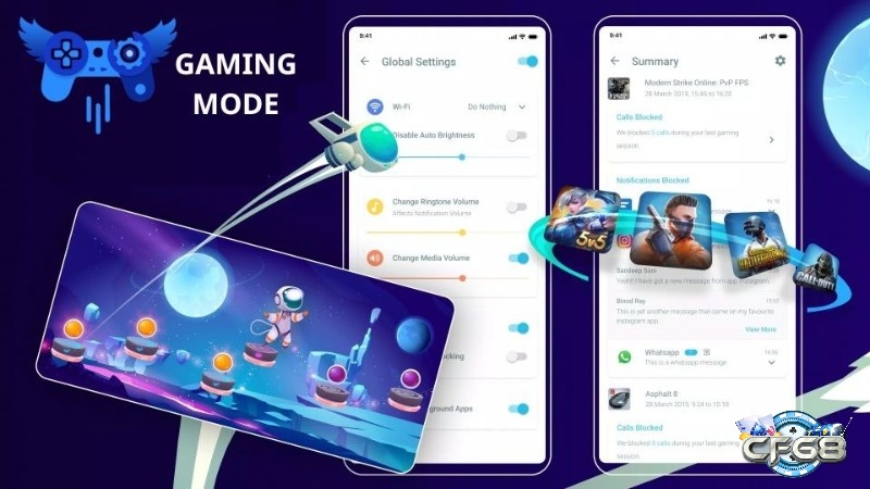 Gaming Mode hợp với người muốn chơi game liền mạch, không bị thông báo hay cuộc gọi làm gián đoạn