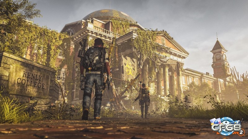 Những con phố đổ nát và ánh nắng ban mai tạo cảm giác hậu tận thế rất thật trong game The Division 2