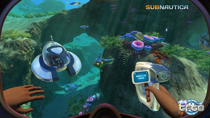 khoang tau cuu sinh trong Game Subnautica tren hanh tinh dai duong