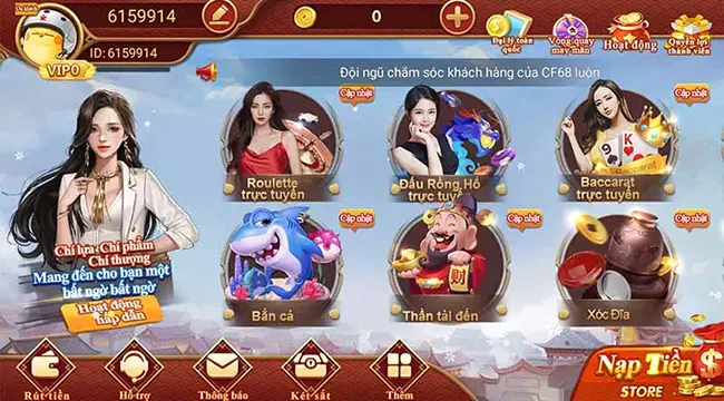 CF68 cổng game uy tín hàng đầu