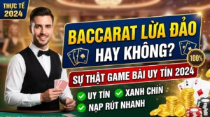 Baccarat lừa đảo hay không? Sự thật game bài uy tín, xanh chín