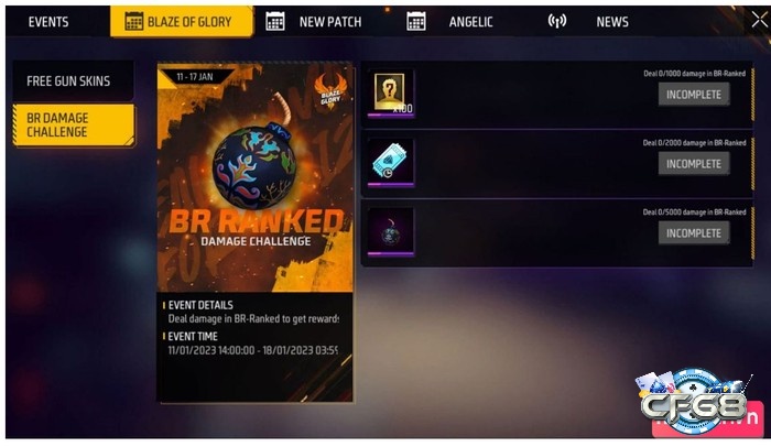 cách leo rank Free Fire thông qua nhiệm vụ ngày và phần thưởng hỗ trợ