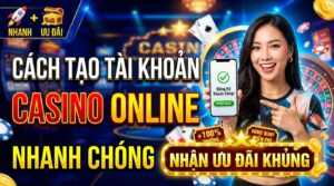 Cách tạo tài khoản casino online nhanh chóng - Nhận ưu đãi lớn