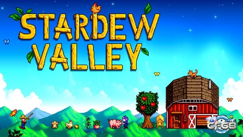 tardew Valley với nông trại, nhân vật pixel và cuộc sống làng quê yên bình