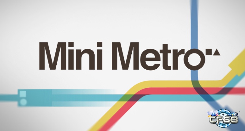 Mini Metro với bản đồ tàu điện ngầm nhiều tuyến màu trên iPhone